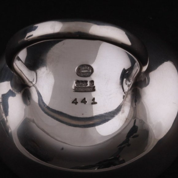 Georg Jensen Sterling Silver Cave Ring  - Picture 4 of 4